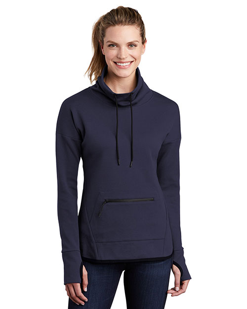 Sport-Tek LST280 Women Triumph Cowl Neck Pullover at GotApparel