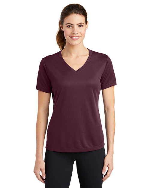 Sport-Tek® LST340 Women PosiCharge® Racermesh V-Neck Tee at GotApparel