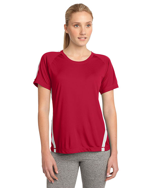 Sport-Tek® LST351 Women Colorblock PosiCharge® Competitor  Tee at GotApparel