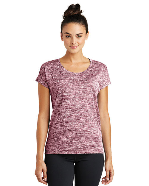 Sport-Tek® LST390 Women   PosiCharge®  Electric Heather Sporty Tee at GotApparel