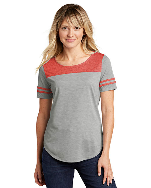 Sport-Tek LST403 Women ® ® Ladies Posicharge® ® Tri-Blend Wicking Fan Tee. at GotApparel