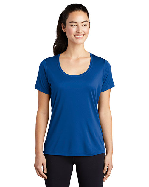 Sport-Tek LST420 Women Posi-UV ™ Pro Scoop Neck Tee at GotApparel