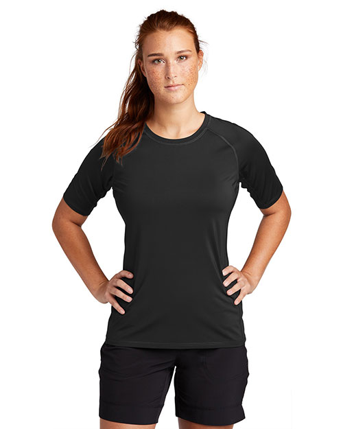 Sport-Tek LST470 Women ® ® Ladies Rashguard Tee. at GotApparel