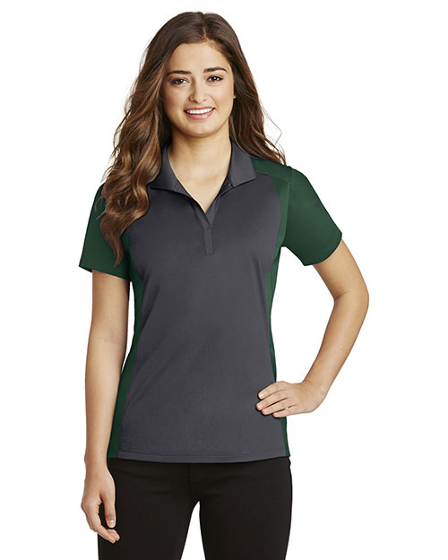 Sport-Tek® LST652 Women Colorblock Micro Pique Polo at GotApparel