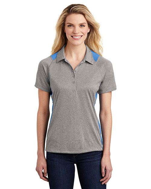 Sport-Tek® LST665 Women Heather Colorblock Contender   Polo at GotApparel