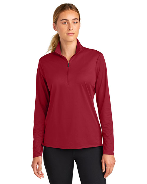 Sport-Tek LST672 ® Women's Micropique Sport-Wick ® 1/4-Zip at GotApparel