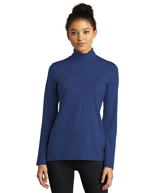 Sport-Tek LST711 Women ®® Ladies Exchange 1.5 Long Sleeve 1/2-Zip at GotApparel