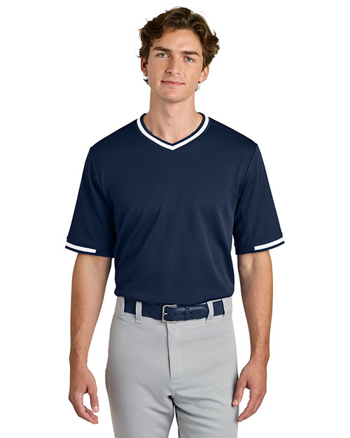Sport-Tek ST221 ® Tough Mesh V-Neck Baseball Jersey at GotApparel
