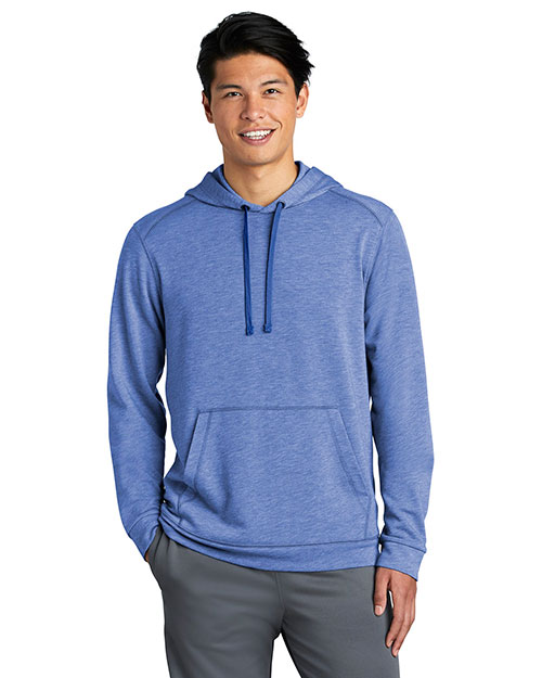 Sport-Tek ST296 Men PosiCharge Tri-Blend Wicking Fleece Hooded Pullover at GotApparel