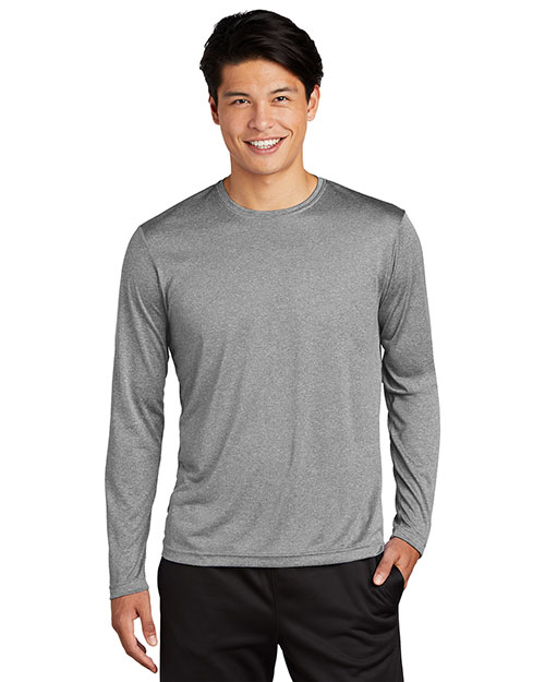 Sport-Tek® ST360LS Men Long-Sleeve Heather Contender Tee at GotApparel