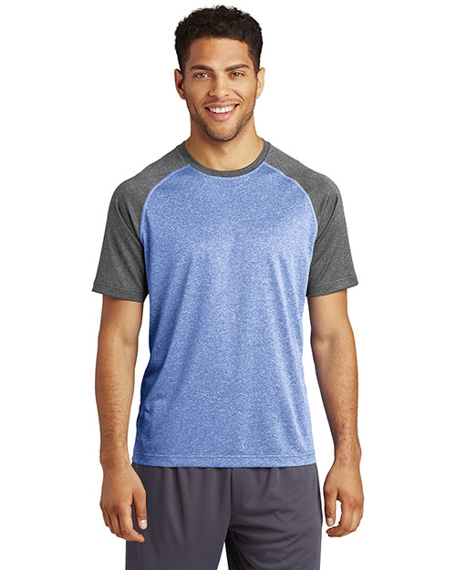 Sport-Tek® ST362 Men Heather-On-Heather Contender™ Tee .     at GotApparel