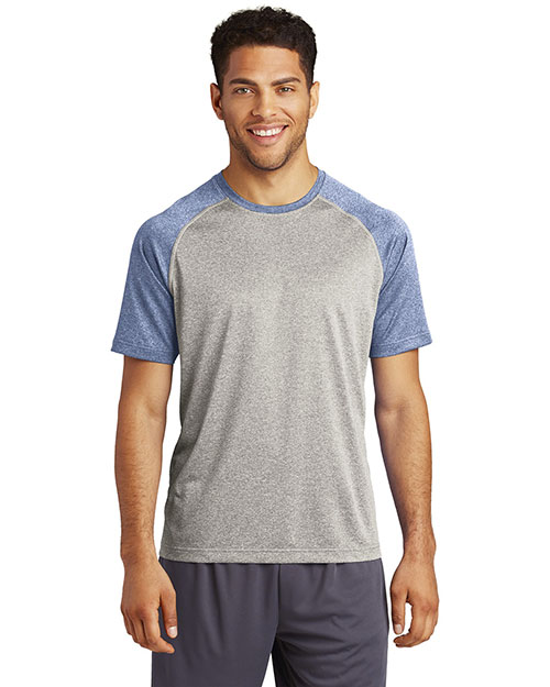 Sport-Tek® ST362 Men Heather-On-Heather Contender™ Tee .     at GotApparel