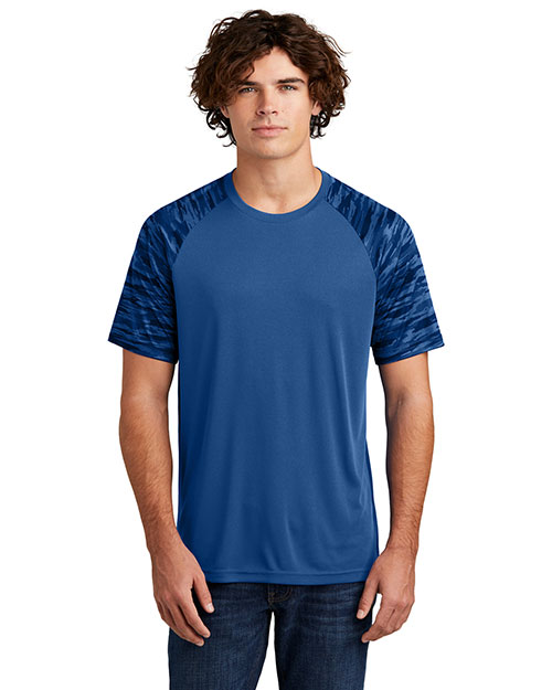 Sport-Tek Drift Camo Colorblock Tee ST376 at GotApparel