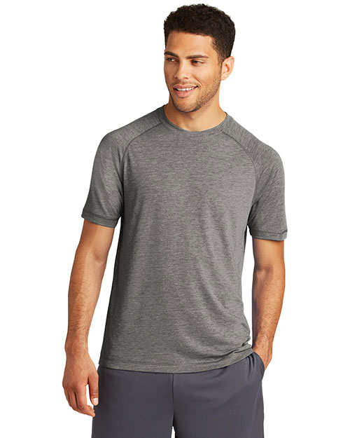 Sport-Tek ST400 Men PosiCharge Tri-Blend Wicking Raglan Tee. Touch™