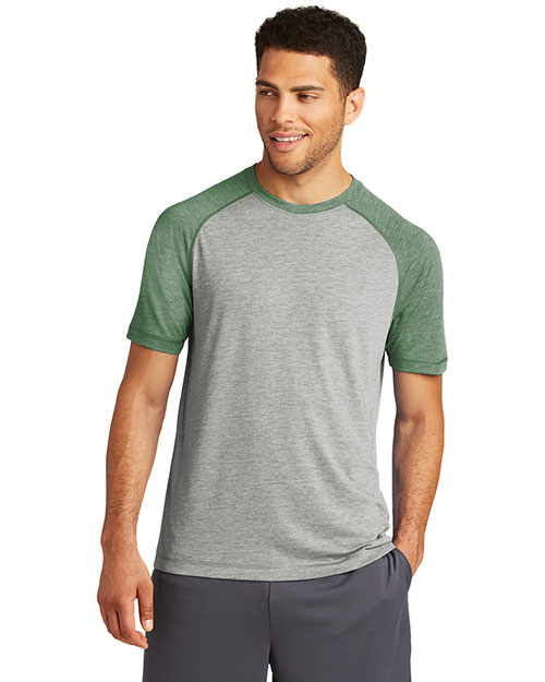 Sport-Tek® ST400 Men PosiCharge® Tri-Blend Wicking Raglan Tee. Touch™ at GotApparel