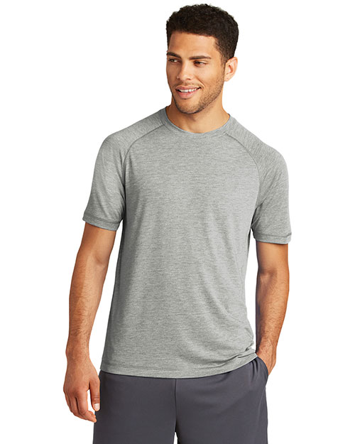 Sport-Tek® ST400 Men PosiCharge® Tri-Blend Wicking Raglan Tee. Touch™ at GotApparel