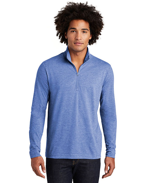 Sport-Tek ST407 Men 4.4 oz PosiCharge Tri-Blend Wicking 1/4-Zip Pullover at GotApparel