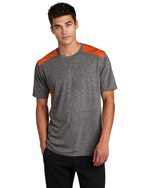 Sport-Tek ST410 Men ® ® Posicharge® ® Tri-Blend Wicking Draft Tee. at GotApparel