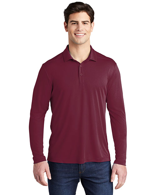 Sport-Tek ST520LS Men Posi-UV™ Pro Long Sleeve Polo at GotApparel