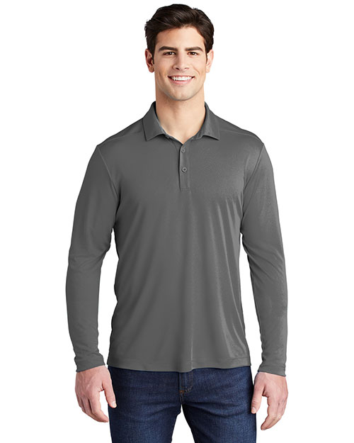 Sport-Tek ST520LS Men Posi-UV™ Pro Long Sleeve Polo at GotApparel