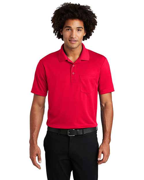 Sport-Tek ST640P Men 3.8 oz PosiCharge RacerMesh Pocket Polo at GotApparel