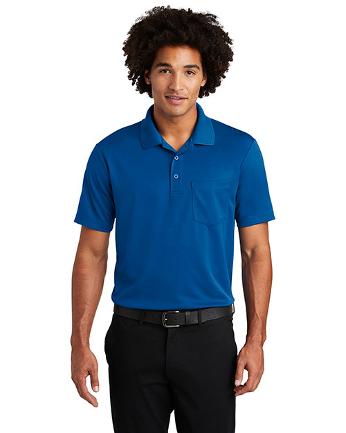 Sport-Tek ST640P Men 3.8 oz PosiCharge RacerMesh Pocket Polo at GotApparel