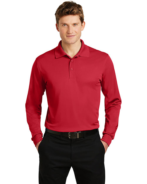 Sport-Tek® ST657 Men Long-Sleeve Micro Pique Sportwick Polo at GotApparel
