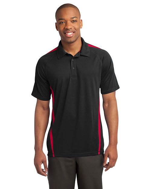 Sport-Tek® ST685 Men PosiCharge® Micromesh Colorblock Polo at GotApparel