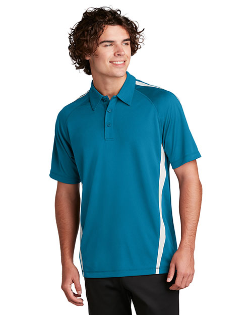 Sport-Tek® ST685 Men PosiCharge® Micromesh Colorblock Polo at GotApparel