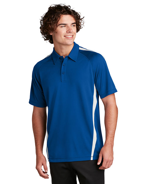 Sport-Tek® ST685 Men PosiCharge® Micromesh Colorblock Polo at GotApparel