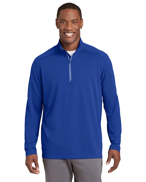 Sport-Tek® ST860 Men Textured 1/4-Zip Pullover at GotApparel