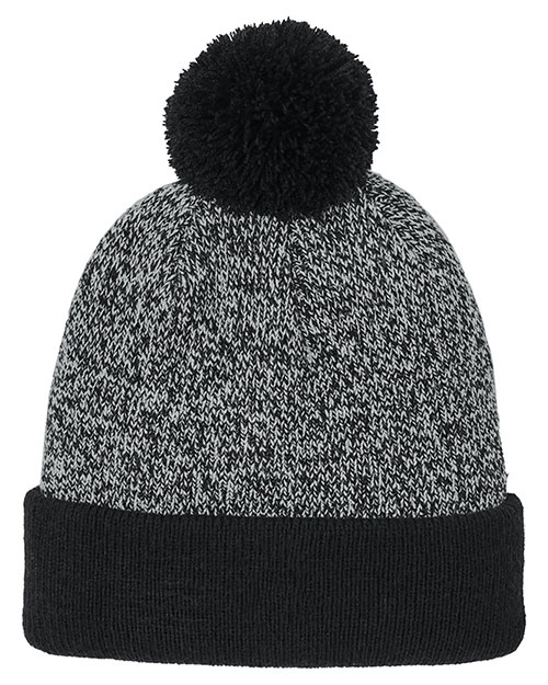 Sport-Tek STC68 ® Halftime Heather Pom Beanie at GotApparel
