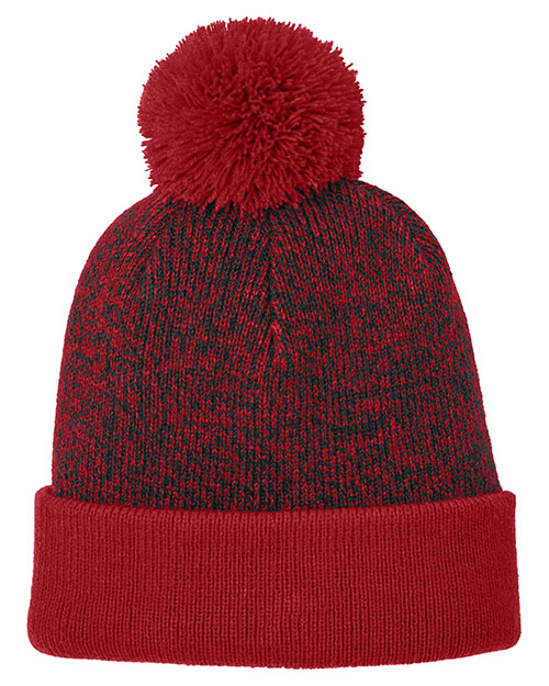 Sport-Tek STC68 ® Halftime Heather Pom Beanie at GotApparel