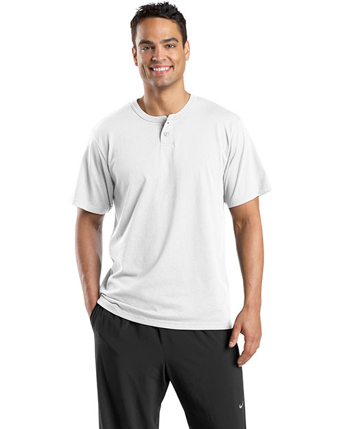 Sport-Tek® T210 Men Short-Sleeve Henley at GotApparel