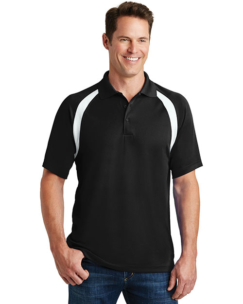 Sport-Tek® T476 Men Dry Zone Colorblock Raglan Polo at GotApparel