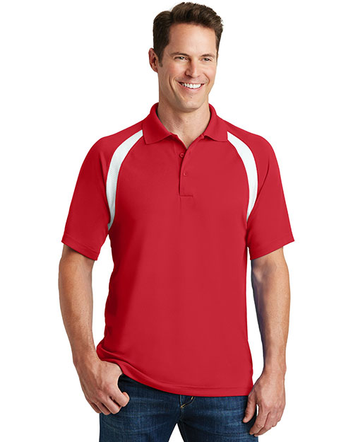 Sport-Tek® T476 Men Dry Zone Colorblock Raglan Polo at GotApparel