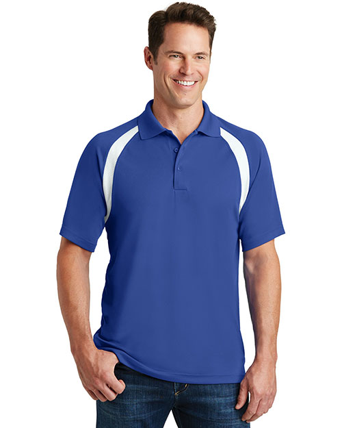 Sport-Tek® T476 Men Dry Zone Colorblock Raglan Polo at GotApparel