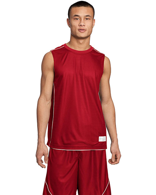 Sport-Tek® T555 Men PosiCharge® Mesh Reversible Sleeveless Tee at GotApparel