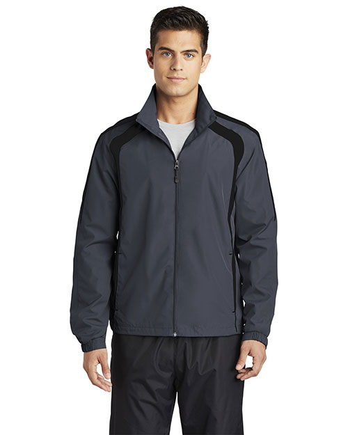 Sport-Tek® TJST60 Men Tall Colorblock Raglan Jacket at GotApparel