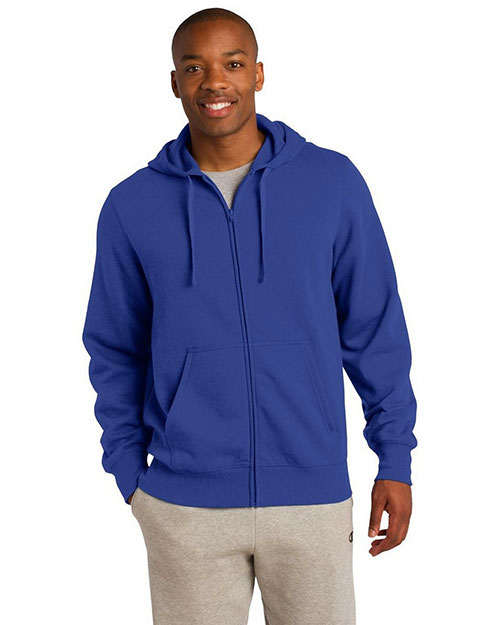 Sport-Tek® TST258 Men Tall Full-Zip Hooded Sweatshirt at GotApparel