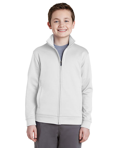 Sport-Tek® YST241 Boys Fleece Full-Zip Jacket at GotApparel