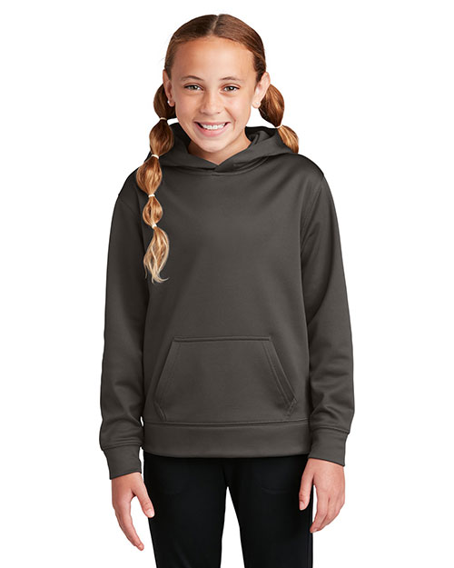 Sport-Tek® YST244 Boys Sport-Wick Fleece Hooded Pullover at GotApparel