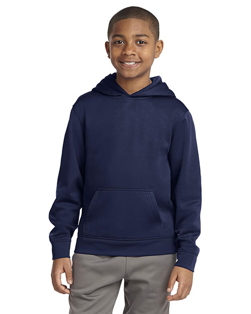 Sport-Tek® YST244 Boys Sport-Wick Fleece Hooded Pullover at GotApparel