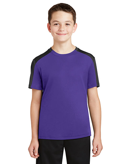 Sport-Tek® YST354 Boys PosiCharge® Competitor Sleeve Blocked Tee at GotApparel