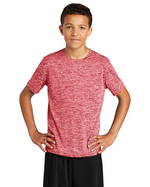 Sport-Tek® YST390 Boys Youth PosiCharge® Electric Heather Tee at GotApparel