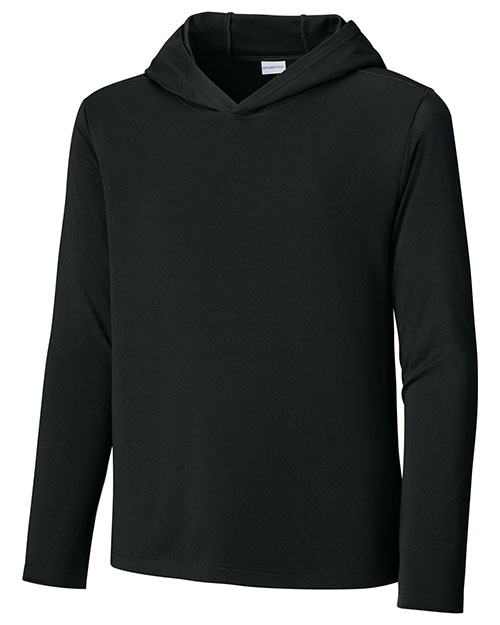 Sport-Tek YST420LSH ® Youth Posi-UV ® Pro Long Sleeve Hoodie at GotApparel