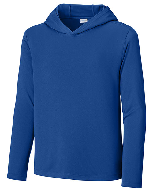 Sport-Tek YST420LSH ® Youth Posi-UV ® Pro Long Sleeve Hoodie at GotApparel