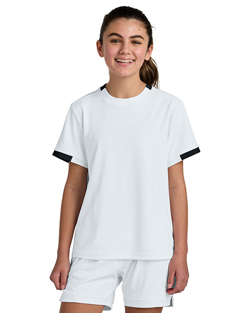 Sport-Tek YST440 ® Youth Club Short Sleeve Crew at GotApparel