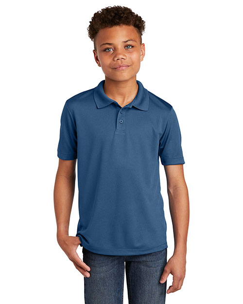 Sport-Tek® YST640 Boys Youth PosiCharge® Racermesh Polo at GotApparel