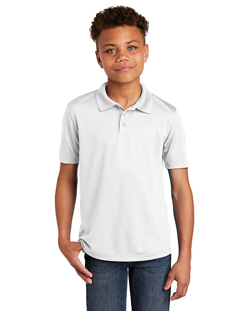 Sport-Tek® YST640 Boys Youth PosiCharge®  Racermesh  Polo at GotApparel